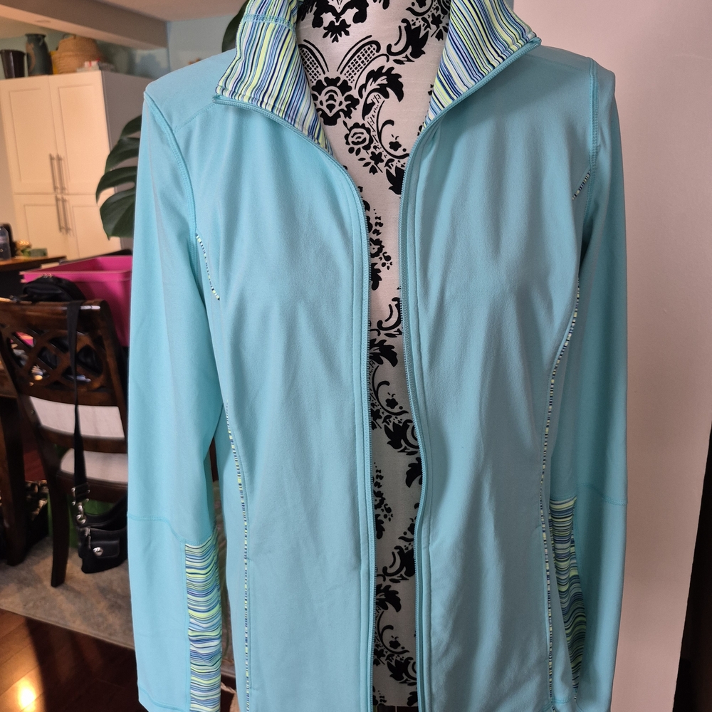 Under Armour Light Blue Utility Jacket with Striped Details
